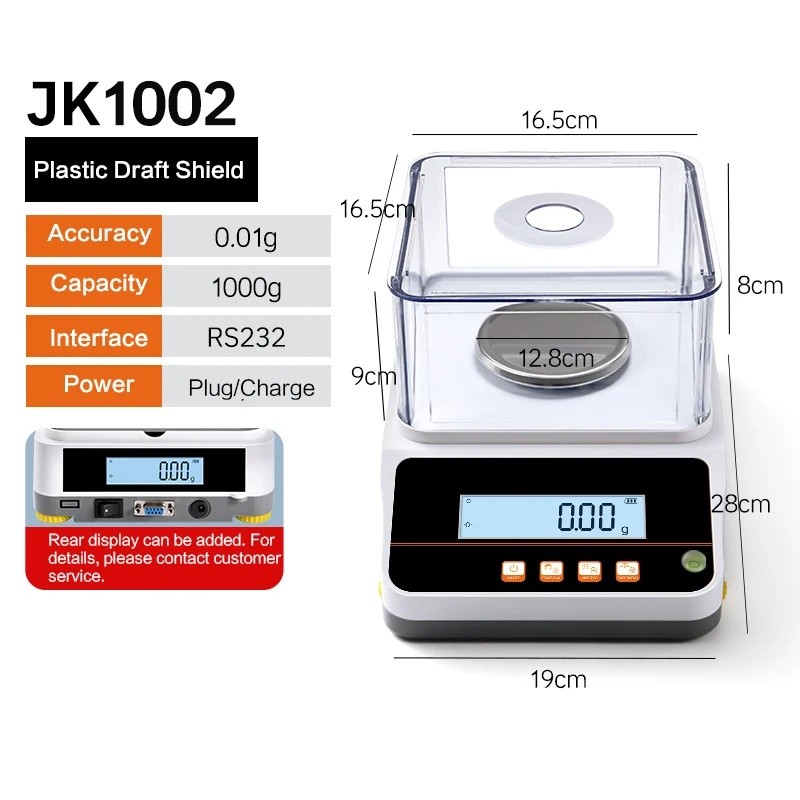 XTR1 เครื่องชั่งน้ําหนัก JK603-P 600g 0.001g Lab Analytical Precision Balance Weight Scale พร้อม LCD