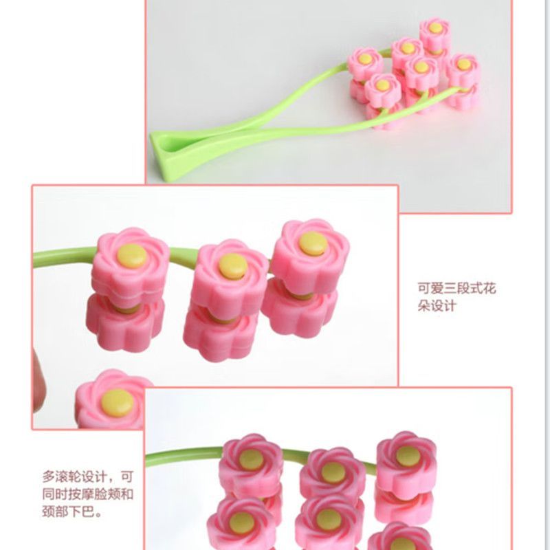 面部滚轮按摩器瓜子脸部按摩仪双下巴V脸咬肌面部提拉训练紧致Facial roller massager, melon-seed-shaped face massager, dualhead202608