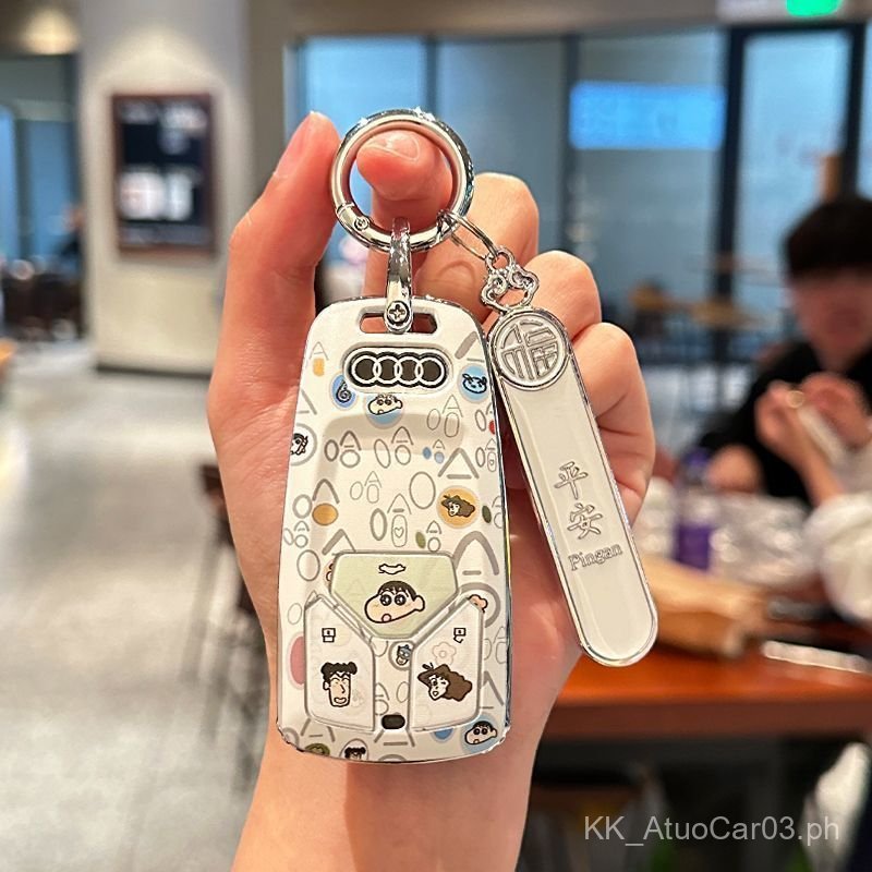 Audi A4L Key Fob Protective Cover A6L Q5L Q3 A2L A1 for Men & Women Q6 a7lq7 Pouch A8 Q4 e-tron Keyc