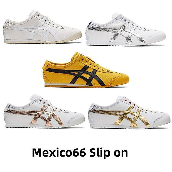 Onitska Mexico66 รองเท้าผ้าใบแบบสวมสําหรับผู้ชายและผู้หญิงรองเท้าลําลอง YFZB VL6J