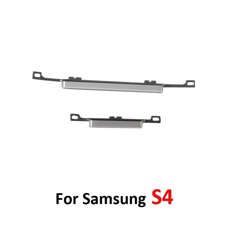 สําหรับ Samsung Galaxy S4 I9500 I9505 I337 I545 L720 R970 M919 โทรศัพท์แชสซีปริมาณปุ่มกลางกรอบด้านข้