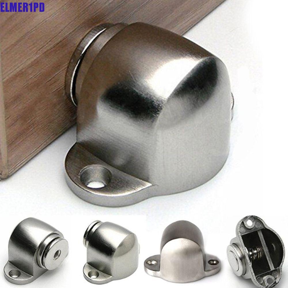 ELMER1PD Door Stop Brushed Floor-mounted Casting Zinc Alloy Magnetic