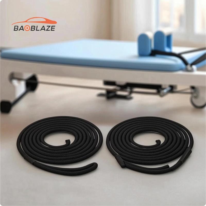 [Baoblaze] 2 ชิ้น Braided Pilates Reformer เชือกลื่น Pilates Reformer เชือกอุปกรณ์หนาพิเศษยืดหยุ่นสํ