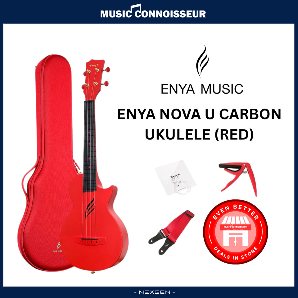 ENYA NOVA U Carbon Ukulele (สีแดง)