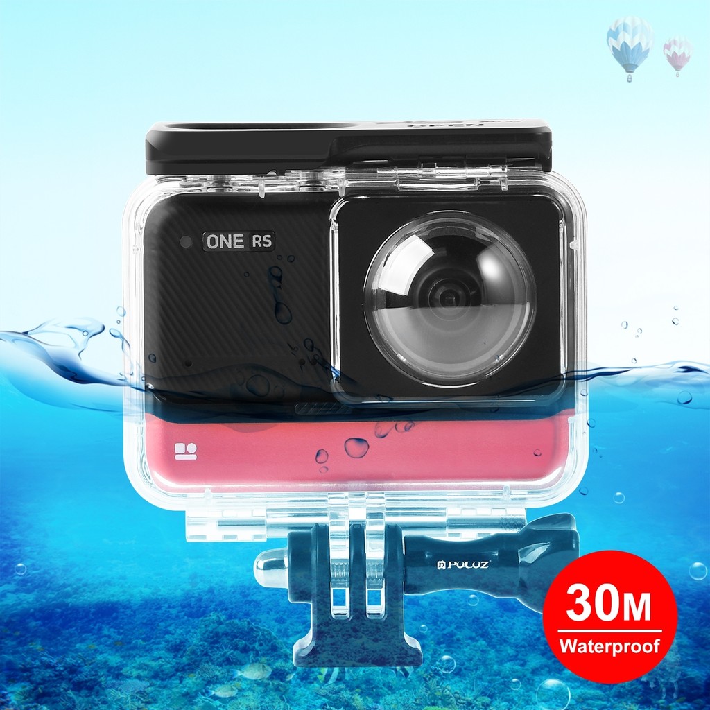 PULUZ สําหรับ Insta360 One RS 360 Edition 30m ใต้น้ําความลึกกรณีดําน้ําสําหรับ Insta360 One RS 360 E