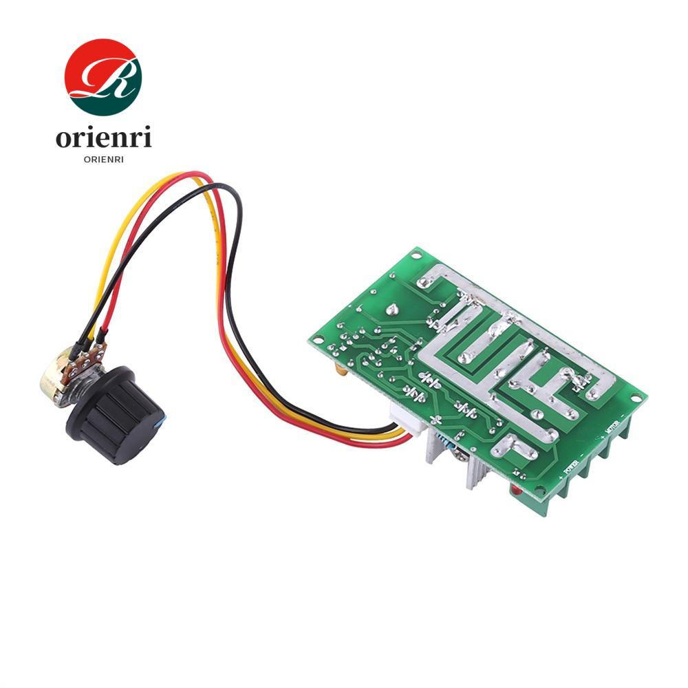 ORIENRI PWM มอเตอร์ควบคุมความเร็ว, 20A PWM ควบคุม DC มอเตอร์โมดูลไดร์เวอร์, ทนทาน 1200W สูงสุด 10-60