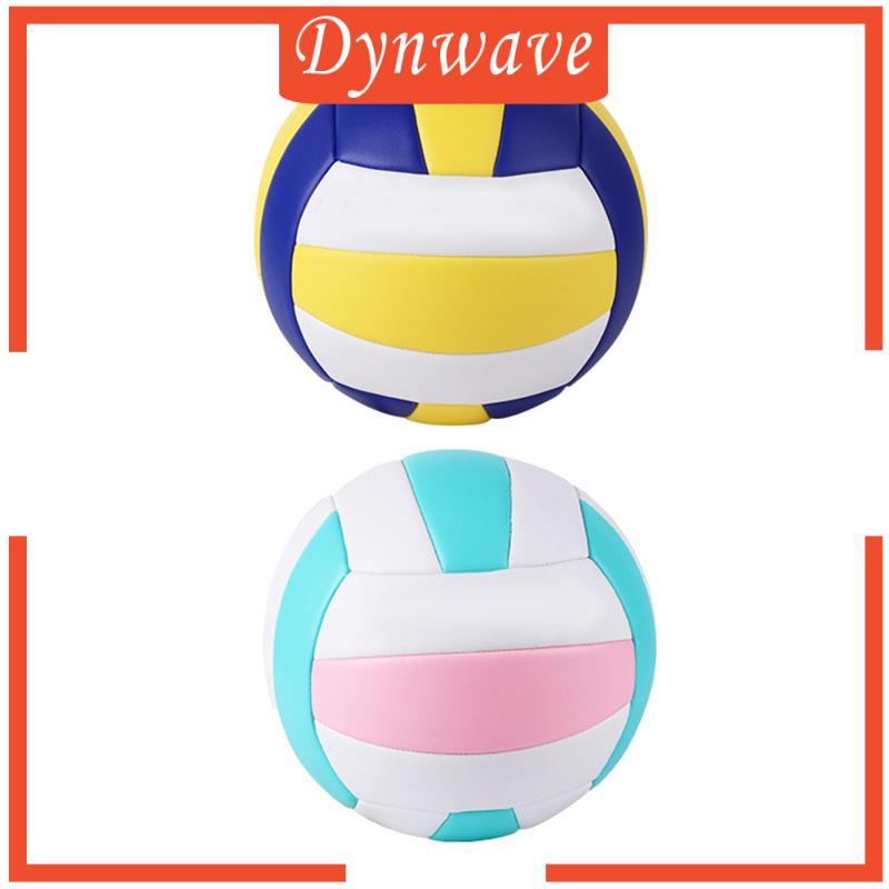 [Dynwave] Size 5 Volleyball PU Leather Leisureal Ball w/ Ball Pump Beach Game
