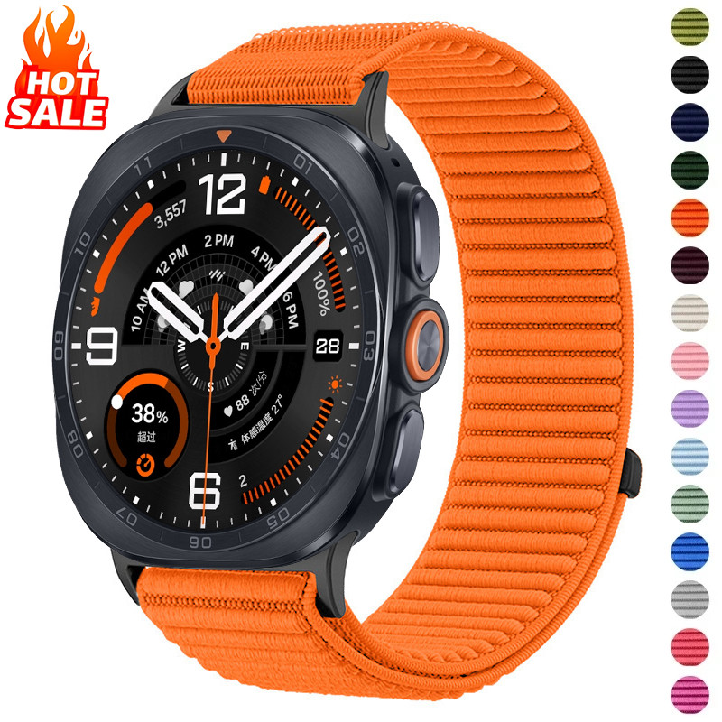 สายไนลอนสําหรับ Samsung Galaxy Watch Ultra 2 2026 47 มม.Smartwatch ทอ Loop Band สายรัดข้อมือสําหรับ Galaxy Watch Ultra 47 มม.สร้อยข้อมือ