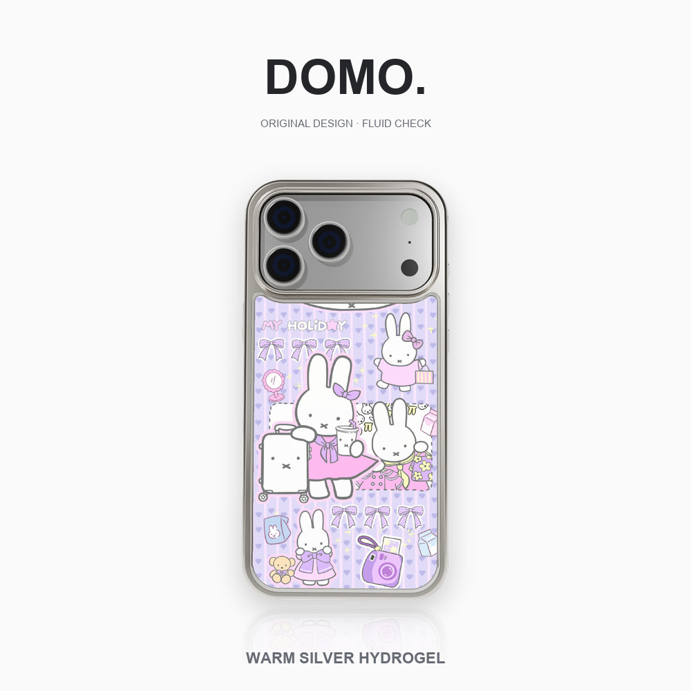 เคสไฮโดรเจลขอบเงินลายสีเบจสำหรับ iPhone 18 Pro Max 18 Pro 18 17 Pro Max 17 Pro 17 Air 16 15 14