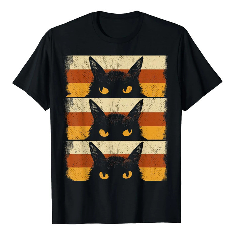 เสื้อยืด Cat Lover, Grumpy Black Kitten, Cat Mom, Cat Dad