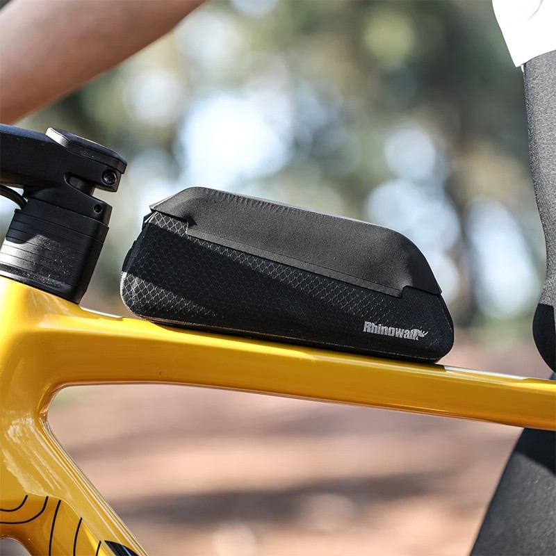 Rhino Highland Series 06L-1.6L กันน้ําด้านหน้ากระเป๋าขี่จักรยานกันฝนจักรยาน Road Bike Upper Tube Bag