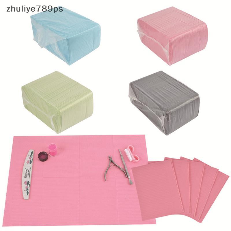 Zhuliye789ps] แผ่นรองทําความสะอาดเล็บแบบใช้แล้วทิ้งแบบพกพาสําหรับกระดาษป้องกันความงามใหม่