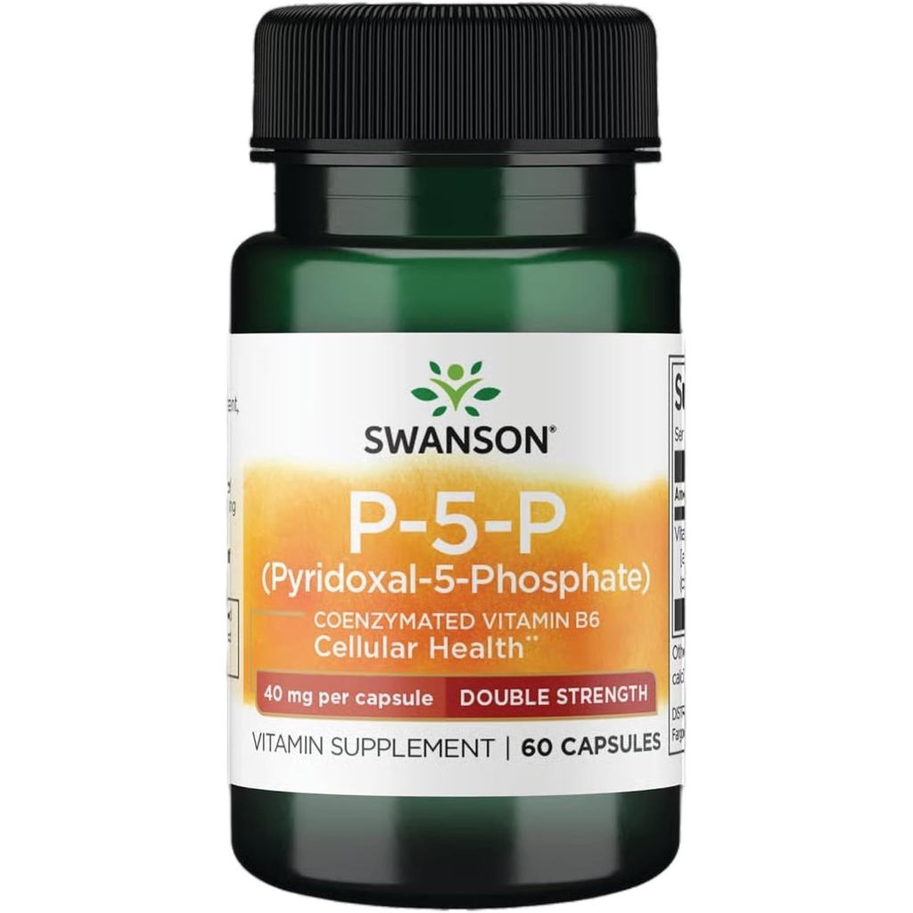 Swanson P-5-P Coenzymated Vitamin B6 40 มก. 60 แคปซูล