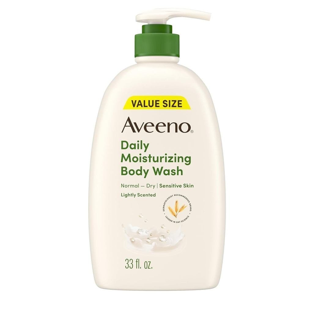 AveenoDailyMoisturizingBodyWashforWomenandMenforDesitive,Paraben,Soap&Dye-Free,GentleShowerCleanser,