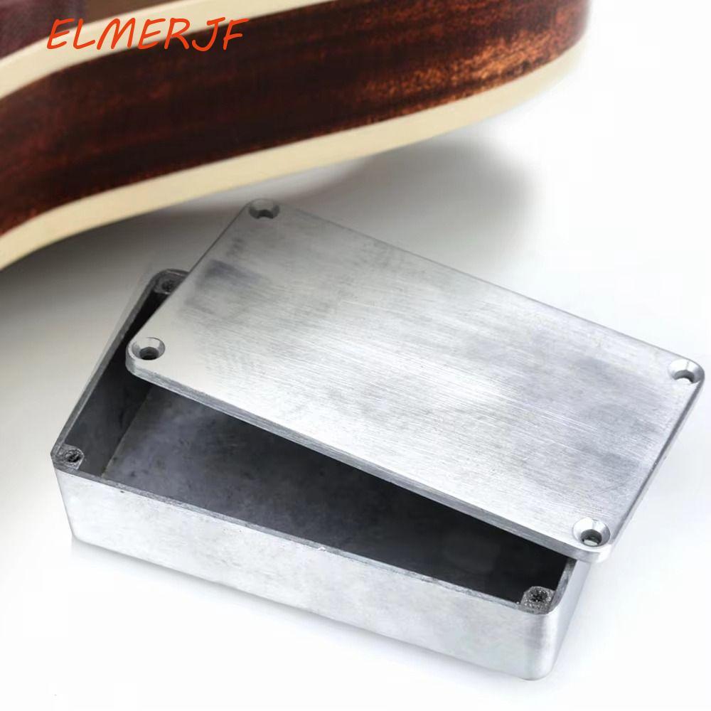 ELMERJF กล่องเหยียบเอฟเฟกต์, กล่องอลูมิเนียม 1590B, เปลี่ยนทนทานด้วยสกรูกีตาร์ขายเคสเอฟเฟกต์กีตาร์ 1