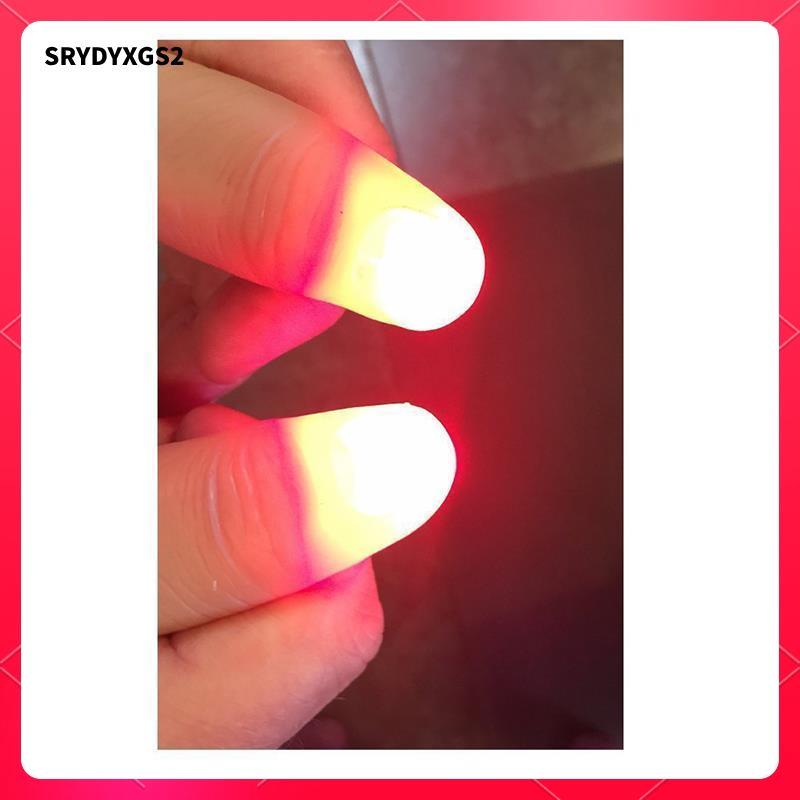 [Srydyxgs2] 2 ชิ้น Light Up Fingers LED Tricks Thumb Props เทศกาลปาร์ตี้