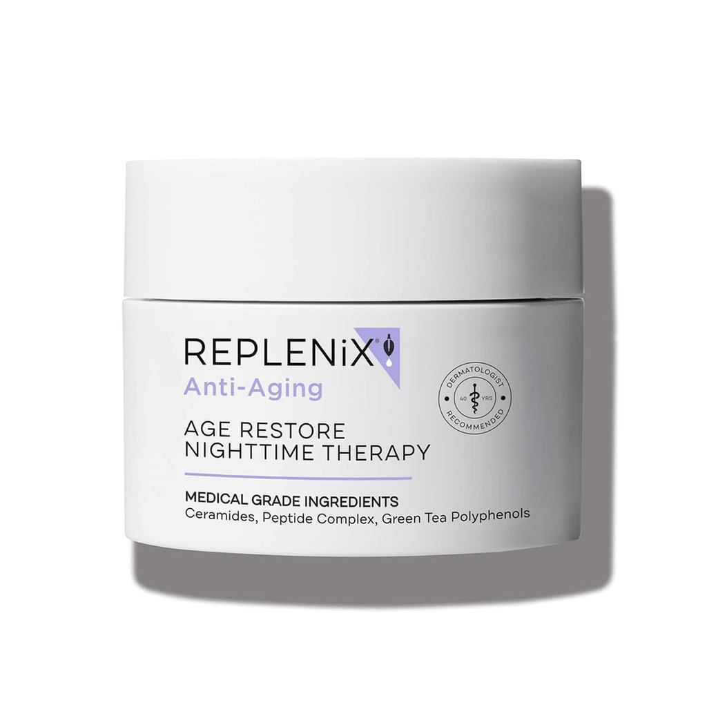 Replenix Age Restore Nighttime Therapy Face Cream, Anti-Aging Medical-Grade Facial Moisturizer สําหร