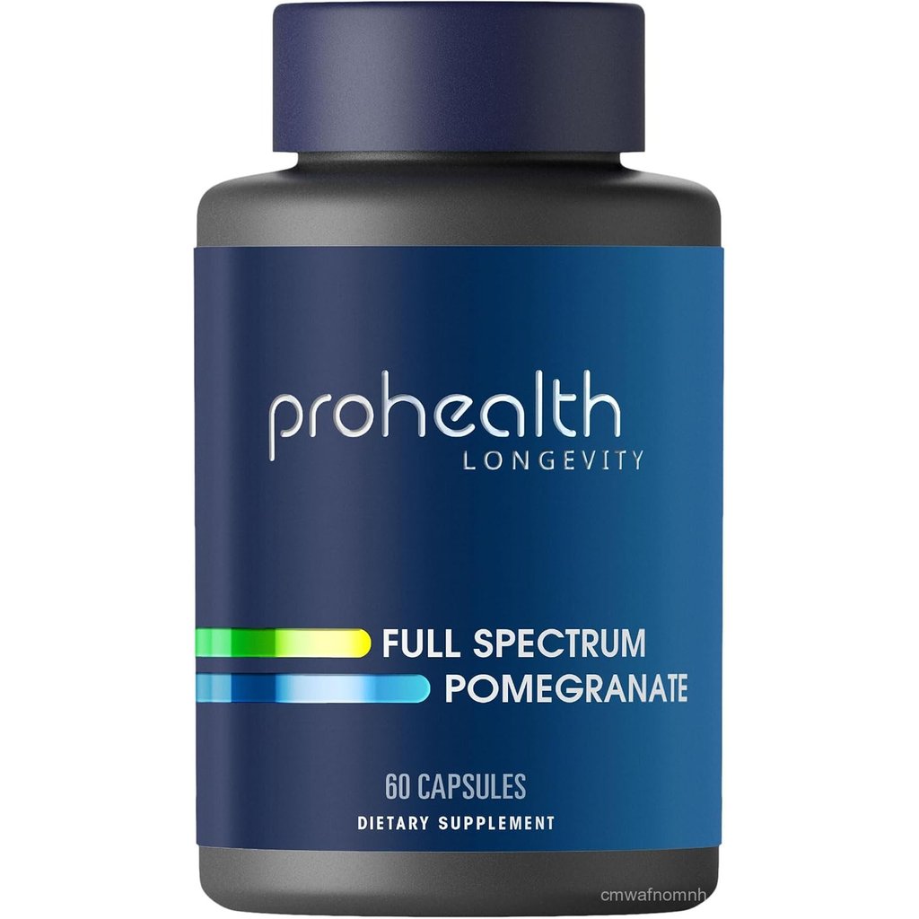 ProHealth Full Spectrum Pomegranate Supplement 60 Capsules, Heart Support with Pomegranate Extract&P