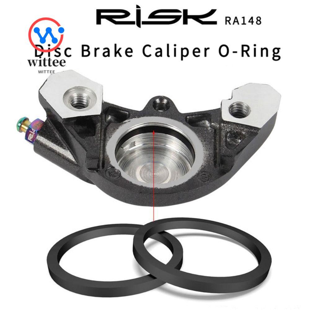 WITTEE 2 ชิ้นแหวนปิดผนึก,RISK สีดําดิสก์เบรก Caliper, เบรคลูกสูบ O-แหวนสําหรับ SLX M7000 XT M8000 XT