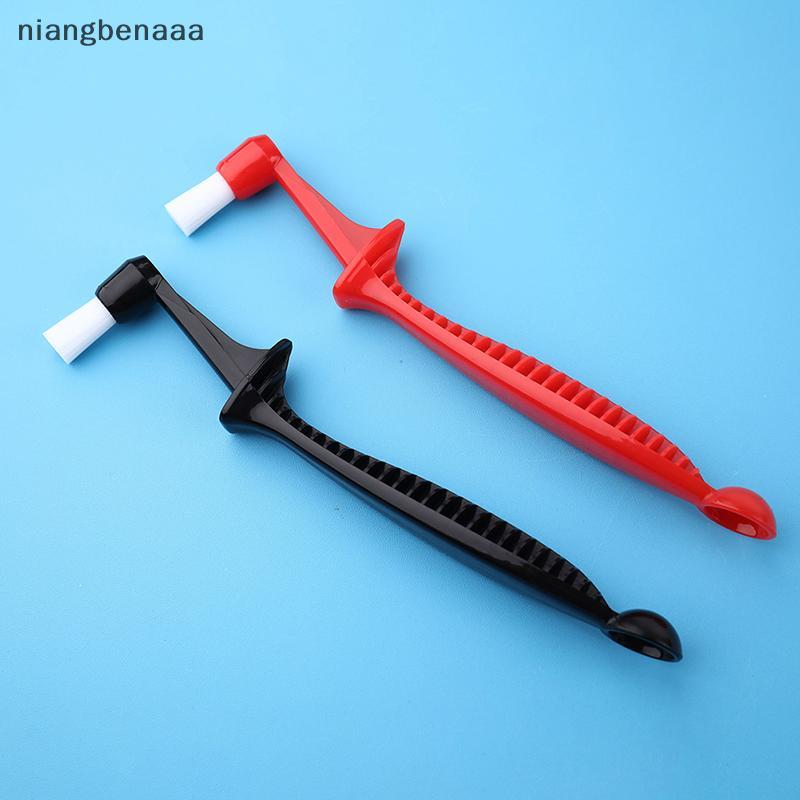 (niangbenaaa) 1PC Coffee Brush Espresso Coffee Machine แปรงทําความสะอาดด้ามยาวแบบบูรณาการ Two-In-One