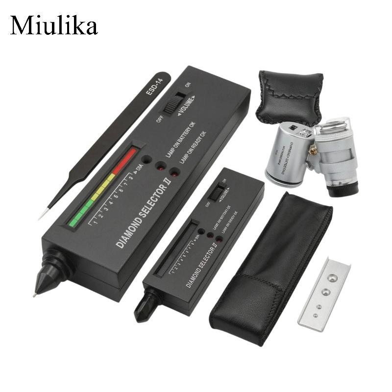 Milika Diamond Tester Pen Handheld Diamond Tester Portable Pouch Case for Gemlogists,