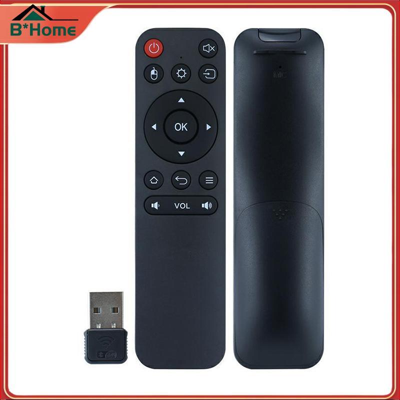 # BHTH# รีโมทคอนโทรลเสียงอัจฉริยะรีโมทคอนโทรลไร้สาย 2.4GHz พร้อม USB สําหรับกล่อง Android TV / PC ~