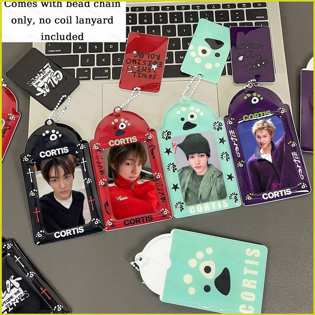 (ไม่รวมโฟโต้การ์ด)CORTIS Ball Series Arch Graffiti Photocard Holder with Bead Chain Card Case