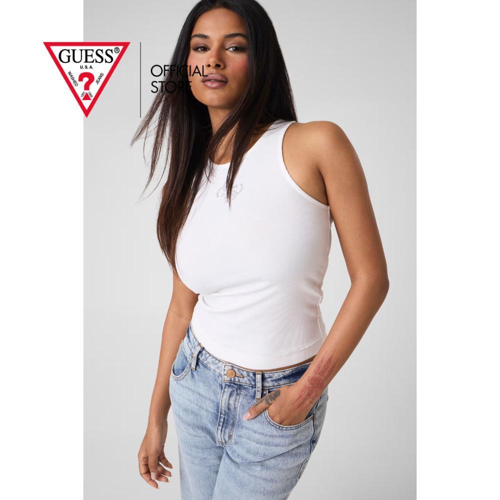 GUESS เสื้อกล้ามผู้หญิง รุ่น W6RP39KD092 - สีขาว