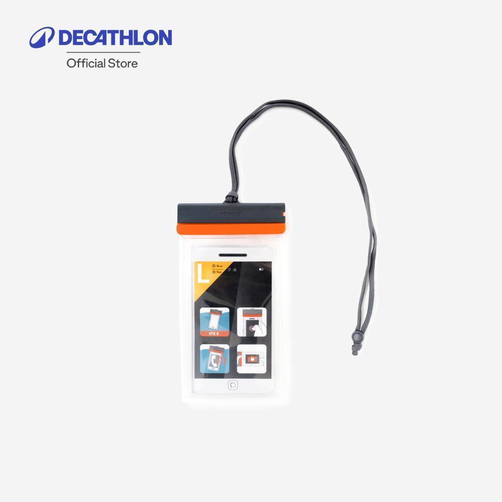 Decathlon Watertight Phone Pouch Ipx8 ถุงกันน้ำสำหรับใส่โทรศัพท์มือถือ รุ่น Ipx8 - Black
