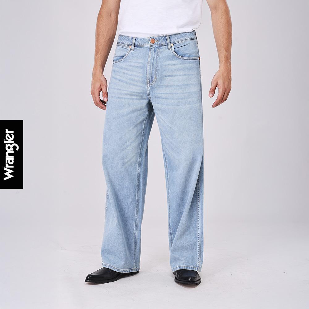 WRANGLER กางเกงยีนส์ผู้ชาย คอลเลคชั่น Beyond Denim เอวต่ำ ทรงกระบอกใหญ่ รุ่น WR F126MBAGN23