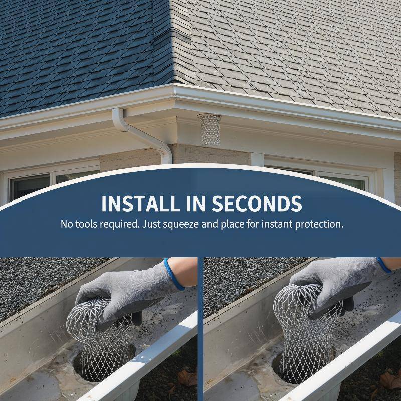 [ceight] Leaf-bloing Eaves Drain Filter, 3 นิ้ว Gutter Anti-bloing Floor Drain TH