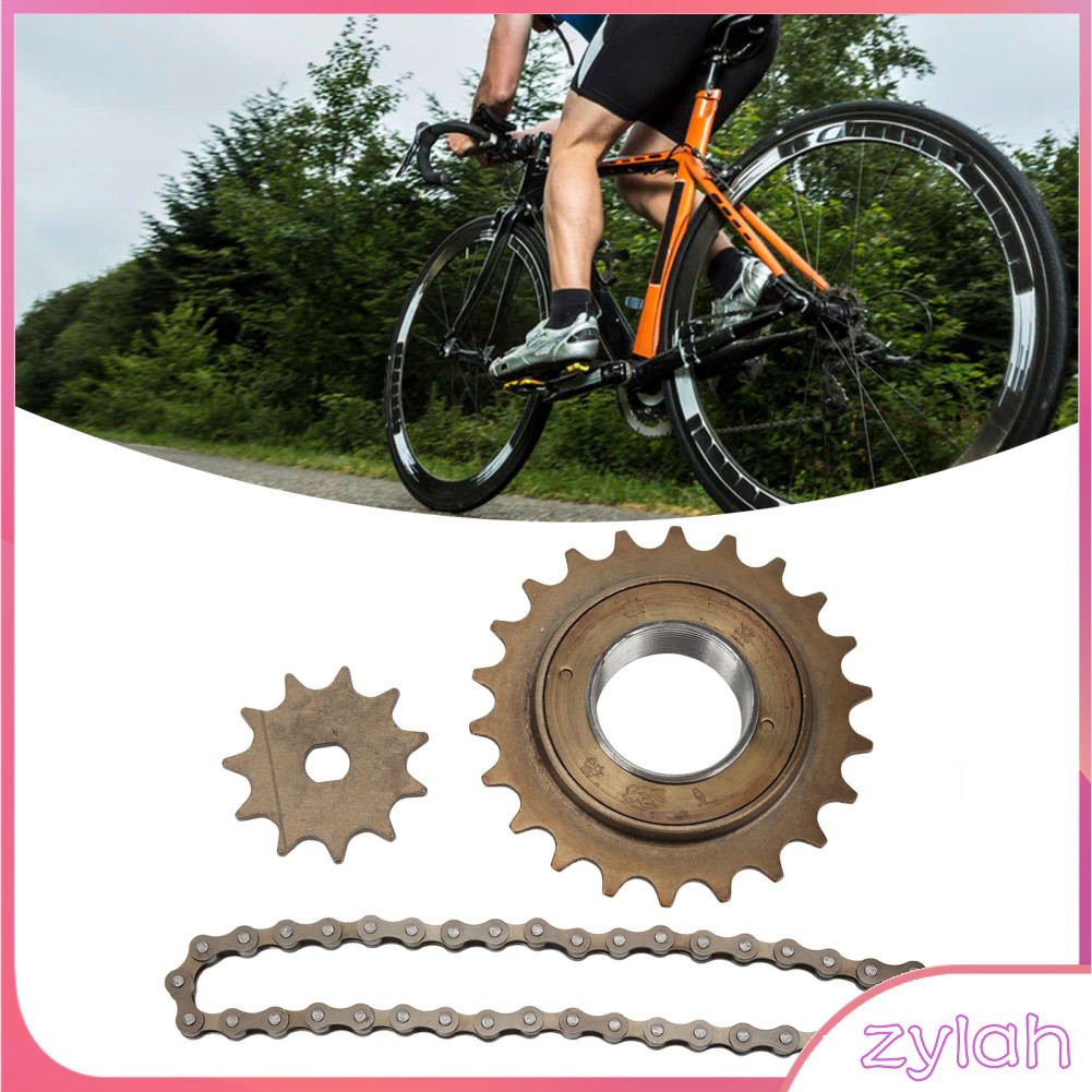 Zylah-th ชุดโซ่เฟืองจักรยานไฟฟ้าพร้อมทอง 410 11T H รู 38 ลิงค์ 22T Flywheel Kit