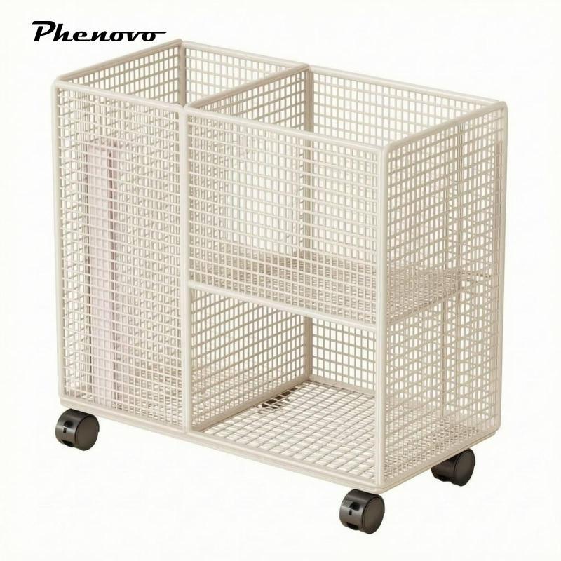 [chiwanji1jj] Home Gym Yoga Rack with Rolling Caster Wheels for Mat Ball and Black Mobile