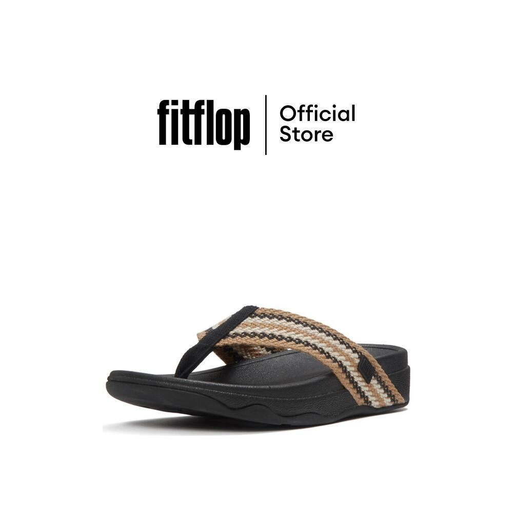 FITFLOP SURFA STRIPE-WEBBING T/P รองเท้าแตะแบบหูหนีบผู้หญิง รุ่น A6B-231 สี BLACK
