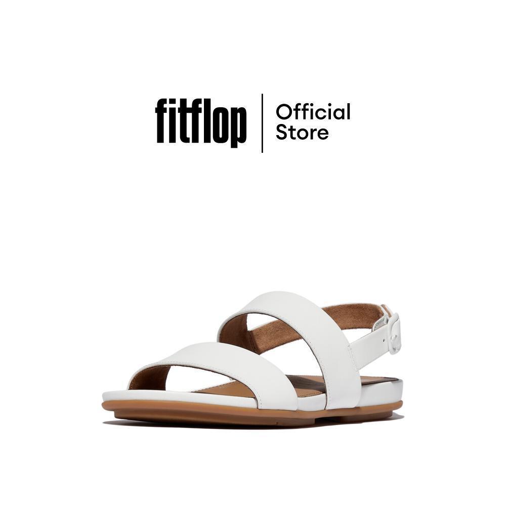 FITFLOP GRACCIE LEATHER รองเท้าแตะแบบรัดส้นผู้หญิง รุ่น EB1-194 สี URBAN WHITE