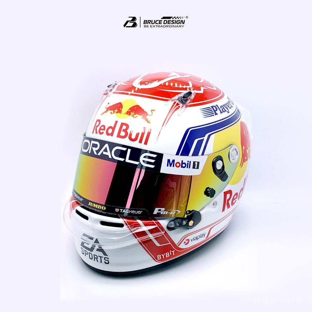 สติ๊กเกอร์หมวกกันน็อค F1 Red Bull Fleet Vistapan 23 RV Kart Helmet Full Helmet Sticker