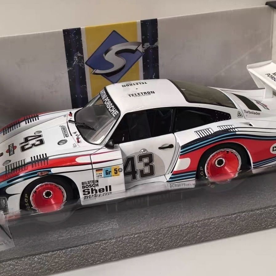 SOLIDO 1/18 Porsche 935 1978 #43 รถปอร์เช่อัลลอย รุ่น LE MANS