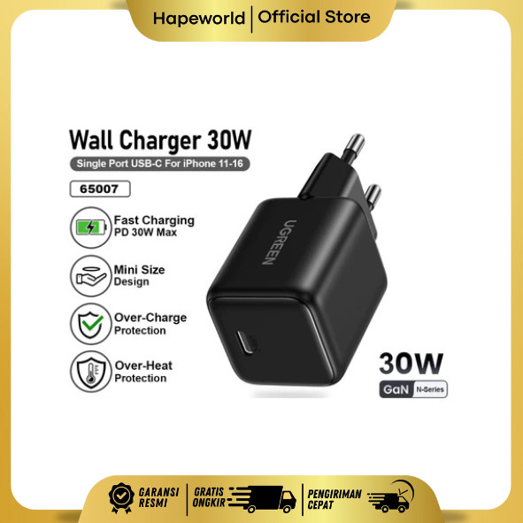 UGREEN ADAPTER 30W TYPE C CGAN 65007