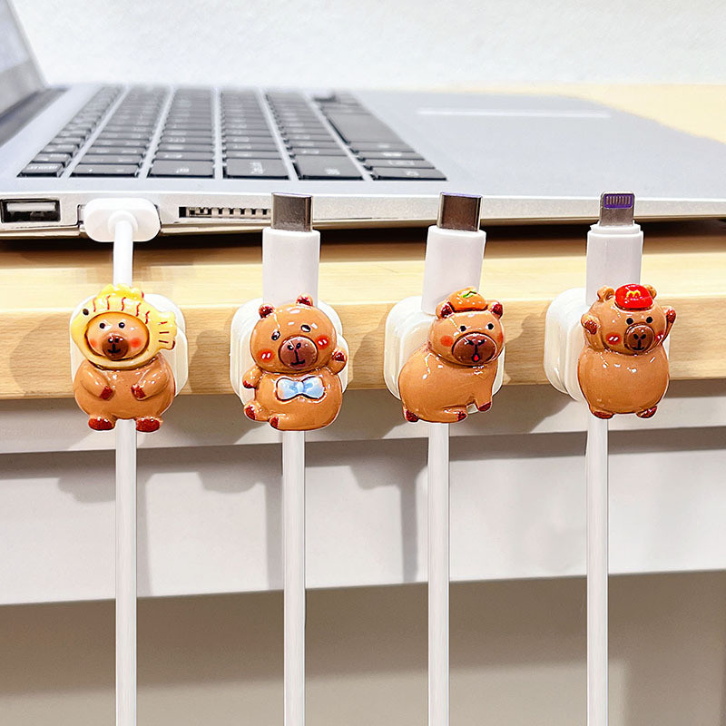 Magnetic Cable Organizer Desktop สายชาร์จ Naser Kabara โทรศัพท์มือถือ Data Cable Holder Buckle 25.9.