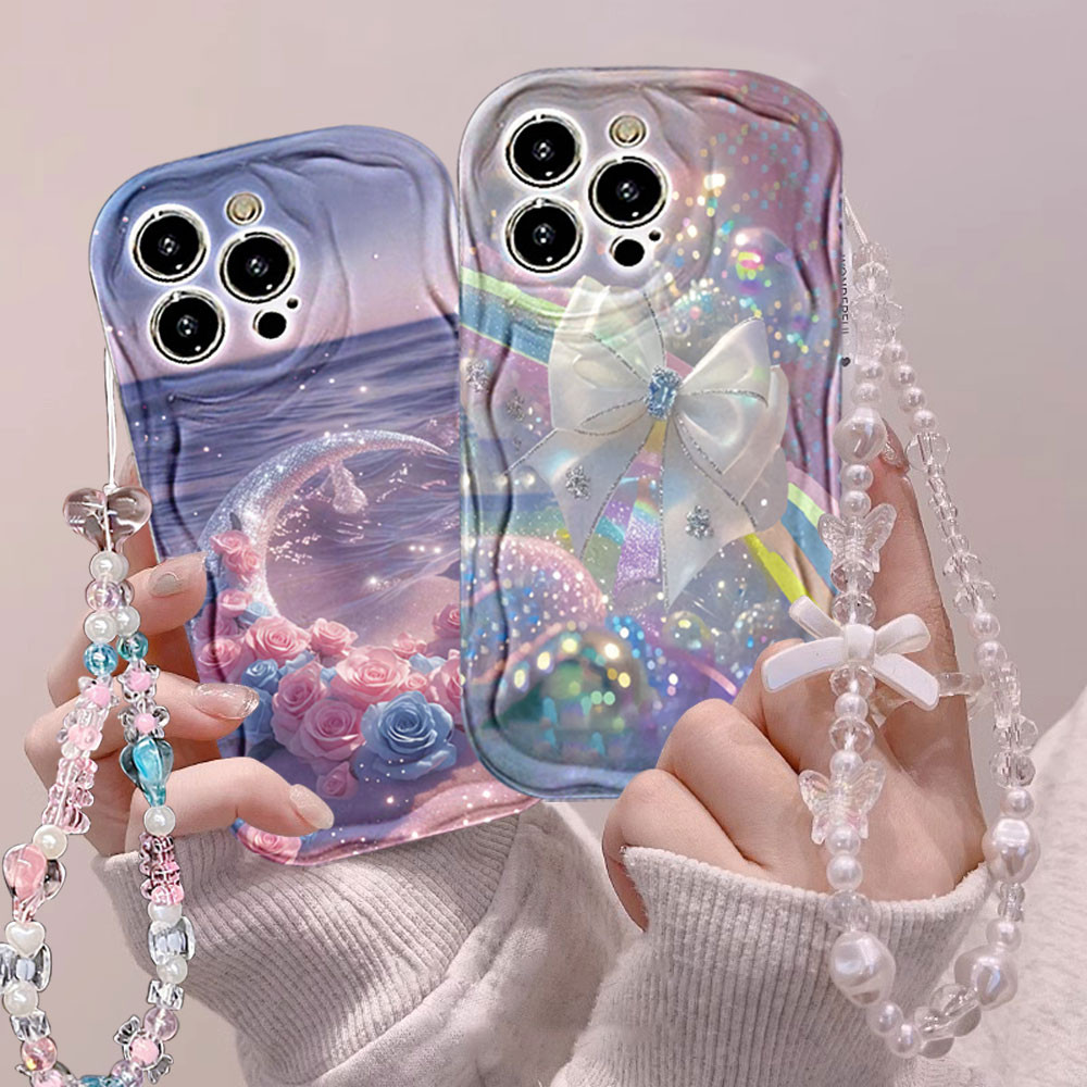 ดอกไม้ดวงจันทร์สีสันสดใสปลอก hp Oppo A5 5G A5X A5 Pro A3X A60 A16 A38 A18 A17 A58 A78 A17K A15 A5S A