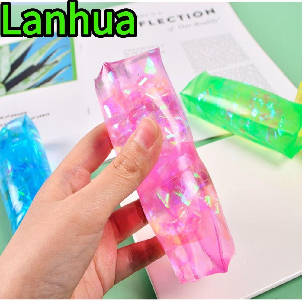 LANHUA Water Snake Fidget Toys, Squishy Sensory Slippery Tricky Water Wiggler Toy, ไม่สามารถถือสีสดใ