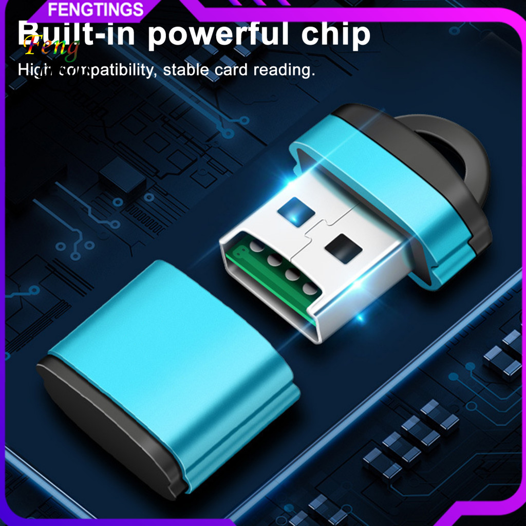 [Ft] Hot Swapping Card Reader USB 2.0 แบบพกพาความเร็วสูง USB Card Reader สําหรับ Tf/sd การ์ด Fast Da