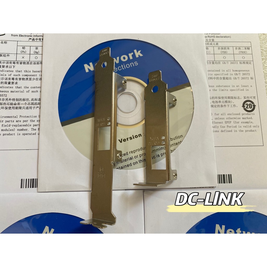 Intel Intel X520-DA1 SR1 82599 การ์ดเครือข่าย Mega พอร์ตเดียว Baffle/แผ่นเหล็ก/Baffle