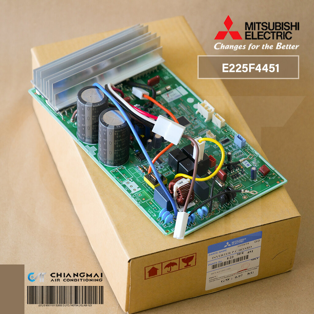 E225F4451 (MUY-KY15VF) แผงวงจรแอร์ Mitsubishi Electric แผงบอร์ดแอร์มิตซูบิชิ แผงบอร์ดคอยล์ร้อน