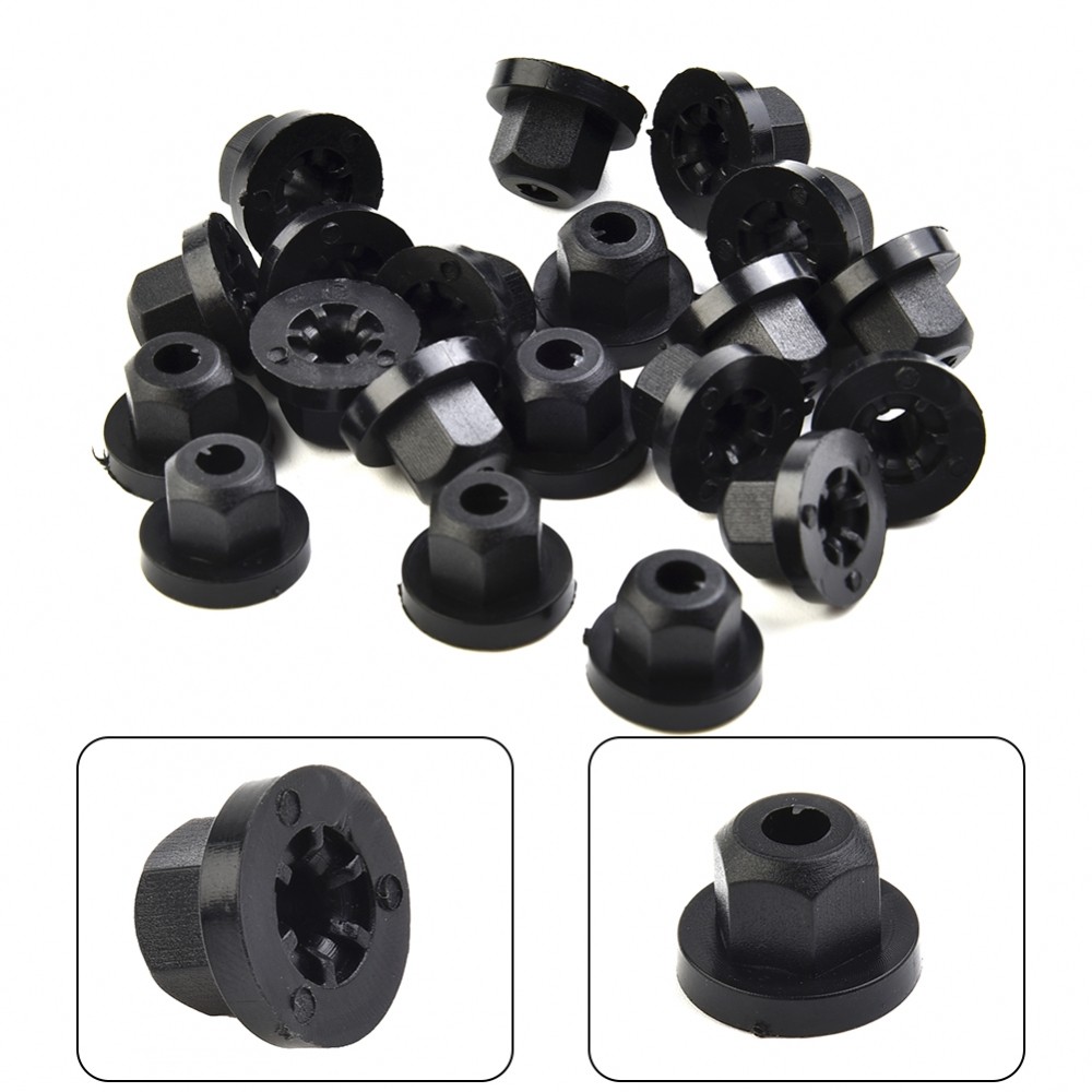 Upgrade Your For BMW with 20 Plastic Nuts for E36 E39 E46 E60 E61 E65 E90 E91 X3