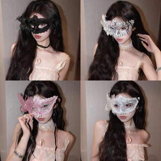 1ชิ้นหน้ากากสวมหน้ากากชุดสําหรับผู้หญิง,ชุดเวนิสครึ่งใบหน้าห…