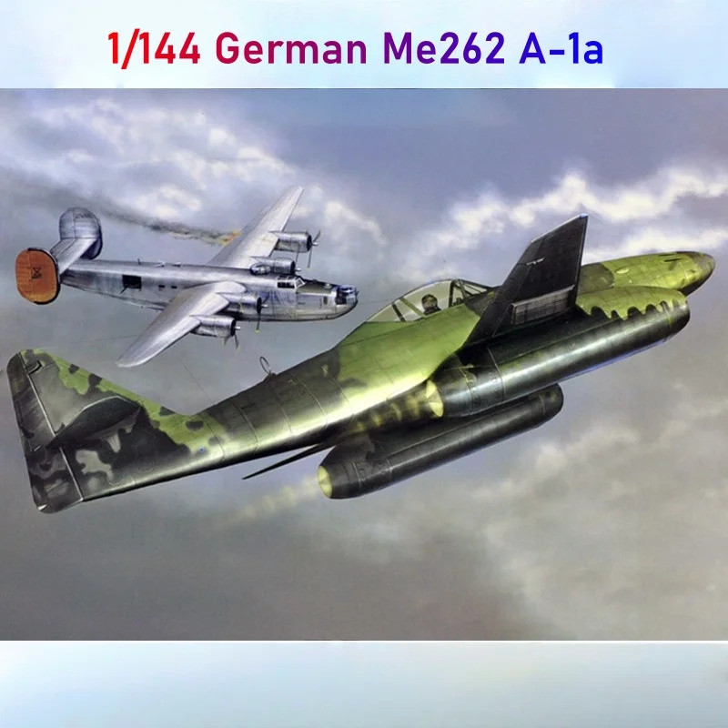 TRUMPETER 1/144 Messerschmitt Me262 A-1a Fighter Plastic Assembly Puzzle Model
