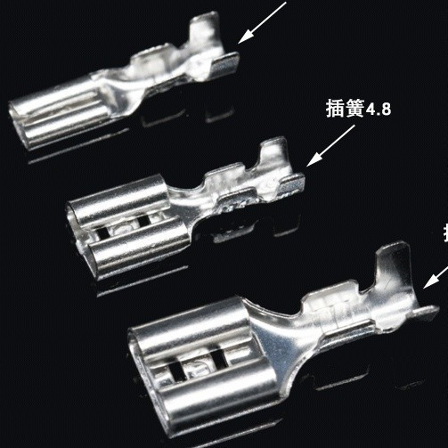 4.27 2.8/4.8/6.3 มม.Plug-In Spring Terminal + Sheath Female Connector Plug-In Connector Cold-Press T