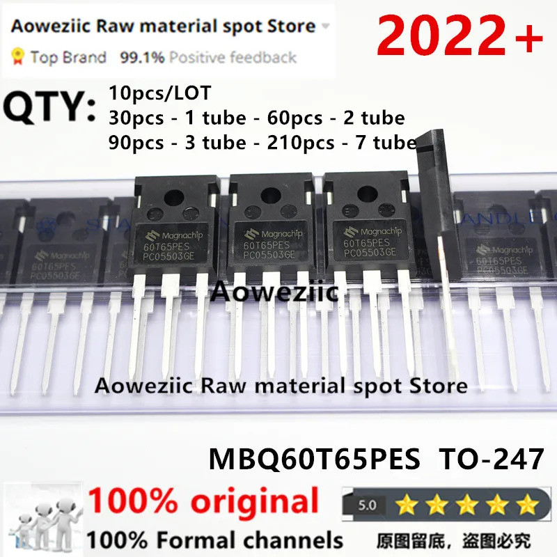 Aoweziic 2024+ 100% ใหม่นําเข้าเดิม MBQ60T65PESTH MBQ60T65PES MBQ60T65 60T65PES 60T65 TO-247 IGBT ท่