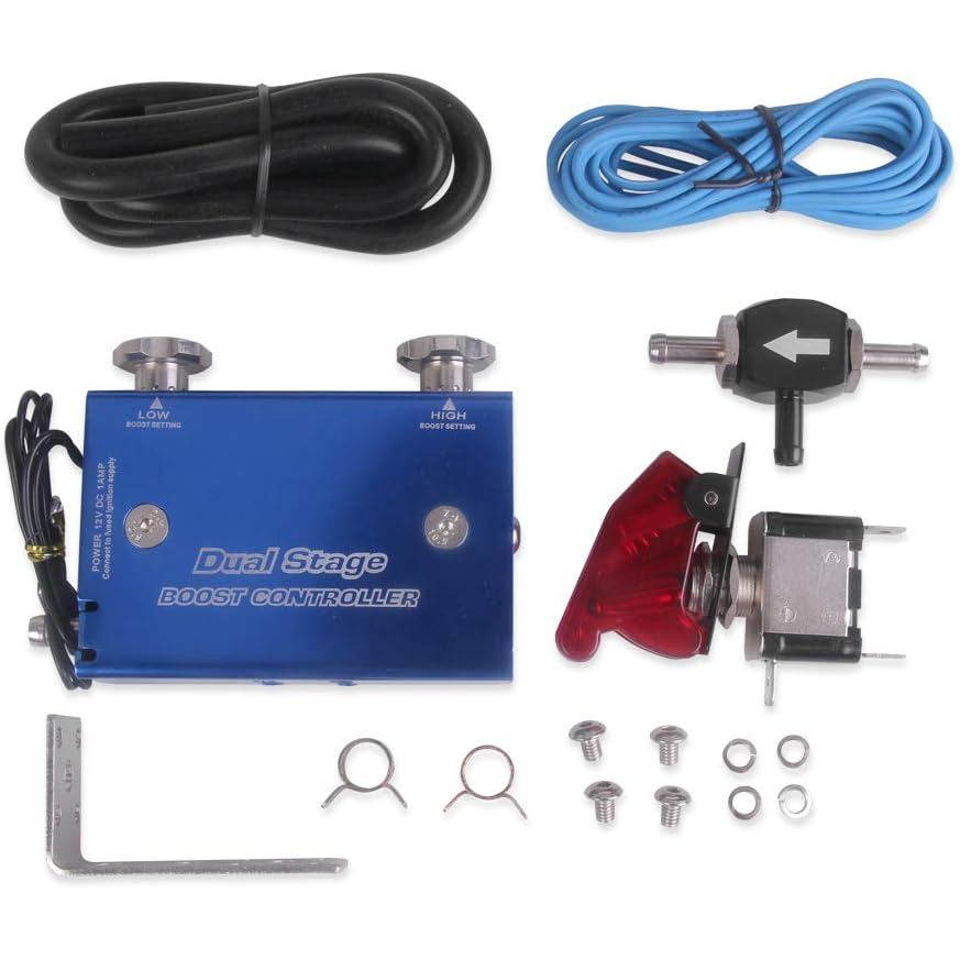 LANRU boost controller Dual Stage Electronic Turbo Boost Controller Turbocharger PSI Boost Controlle